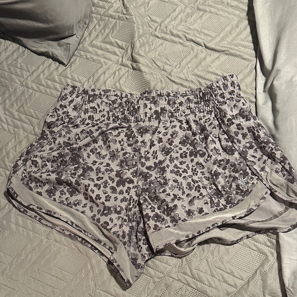 Athleta Gray Camo Athletic Shorts